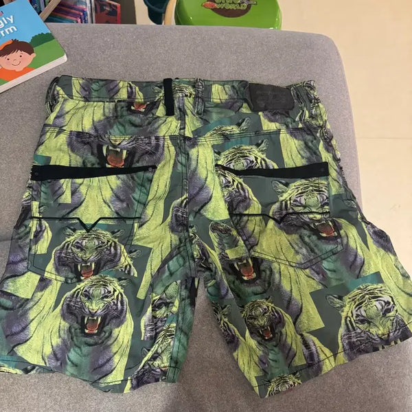 [BUNJANG] Diesel Tiger Pattern Swim Shorts / 디젤 수영복 스웜팬츠 수영팬츠 타이거패턴 판매