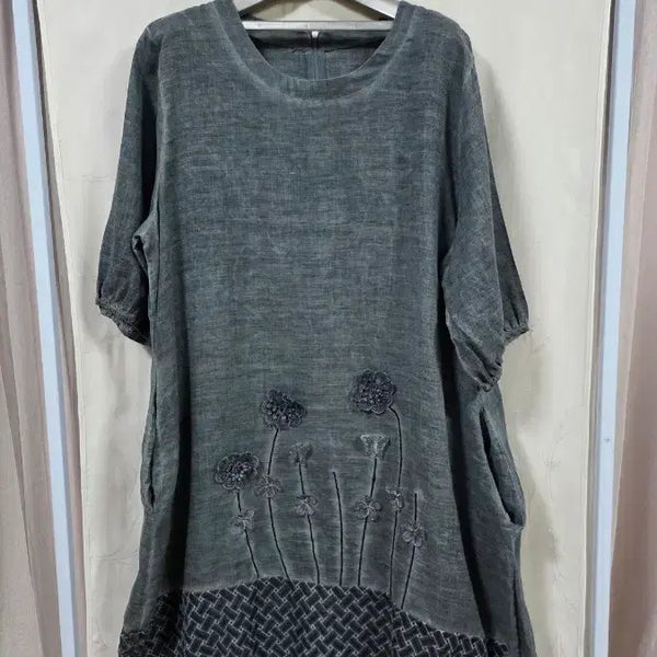 [BUNJANG] Linen Long Dress / 세련된린넨롱원피스(free)