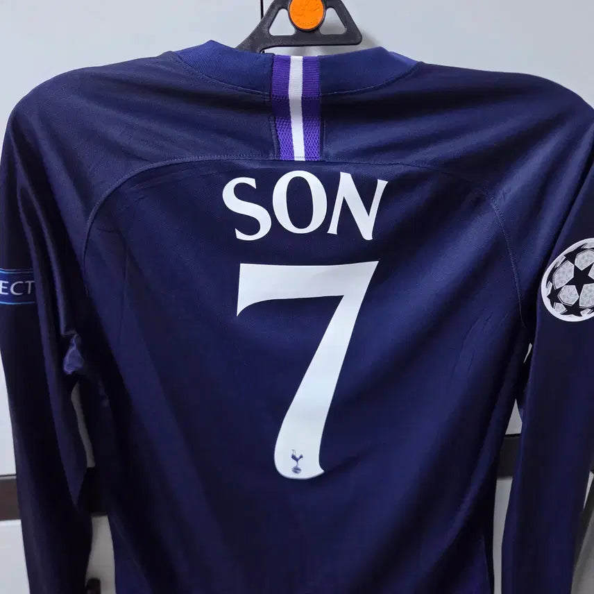 [BUNJANG] Tottenham Hotspur 19/20 Away Long Sleeve Son Heung-min #7 Champions League Kit (Europe M) / (유럽M)19/20 토트넘 어웨이 긴팔 손흥민 7번 챔스킷