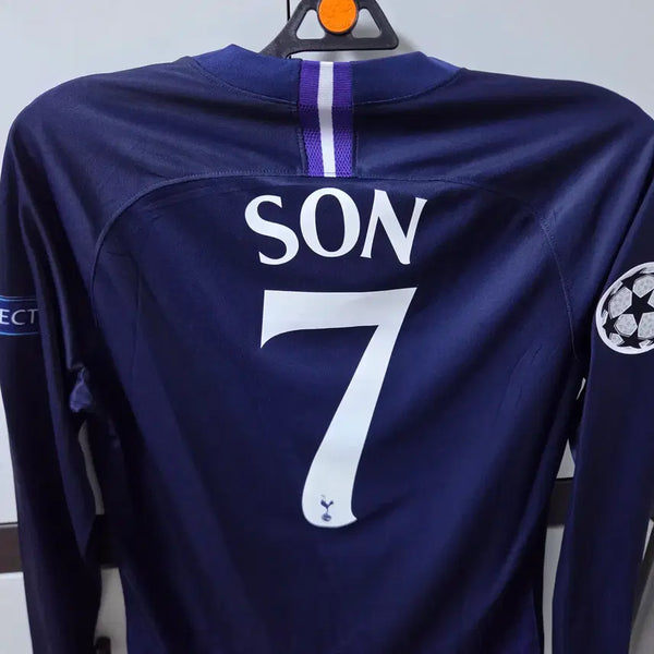 [BUNJANG] Tottenham Hotspur 19/20 Away Long Sleeve Son Heung-min #7 Champions League Kit (Europe M) / (유럽M)19/20 토트넘 어웨이 긴팔 손흥민 7번 챔스킷