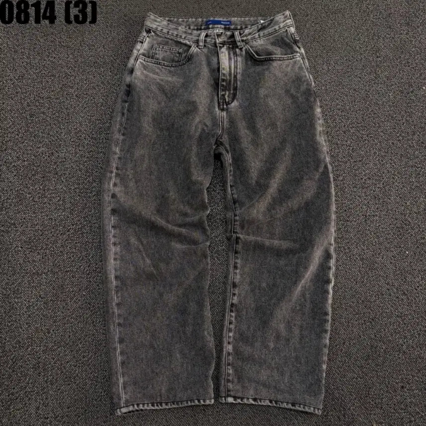 [BUNJANG] EEC Wide Denim Pants Black Indigo S / EEC 와이드 데님 팬츠 흑청 s 8/14