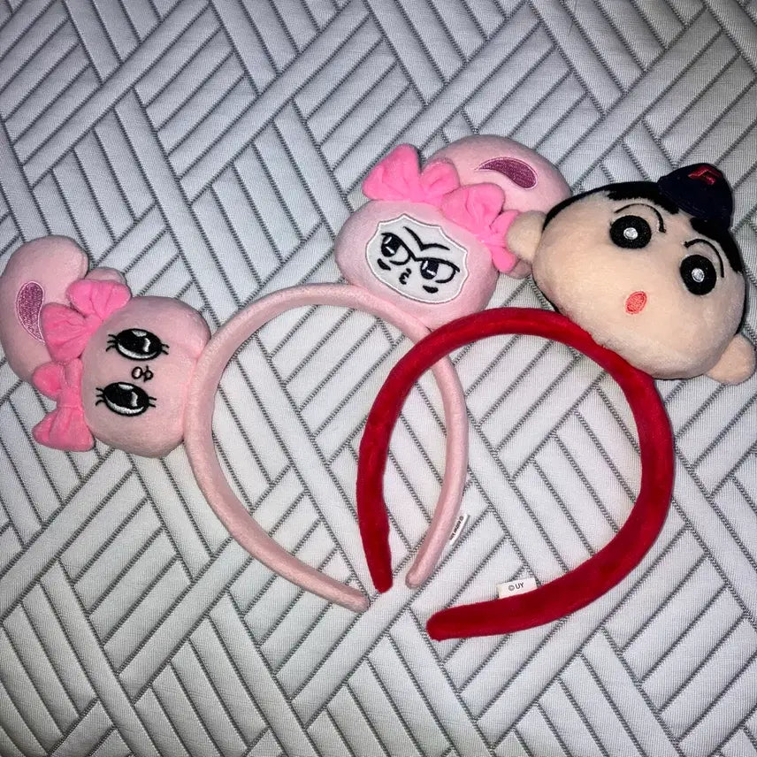 [BUNJANG] Lotte Giants Crayon Shin-chan Esther Bunny Headband Bundle / 롯데 자이언츠 짱구 에스더버니 머리띠 일괄 양도