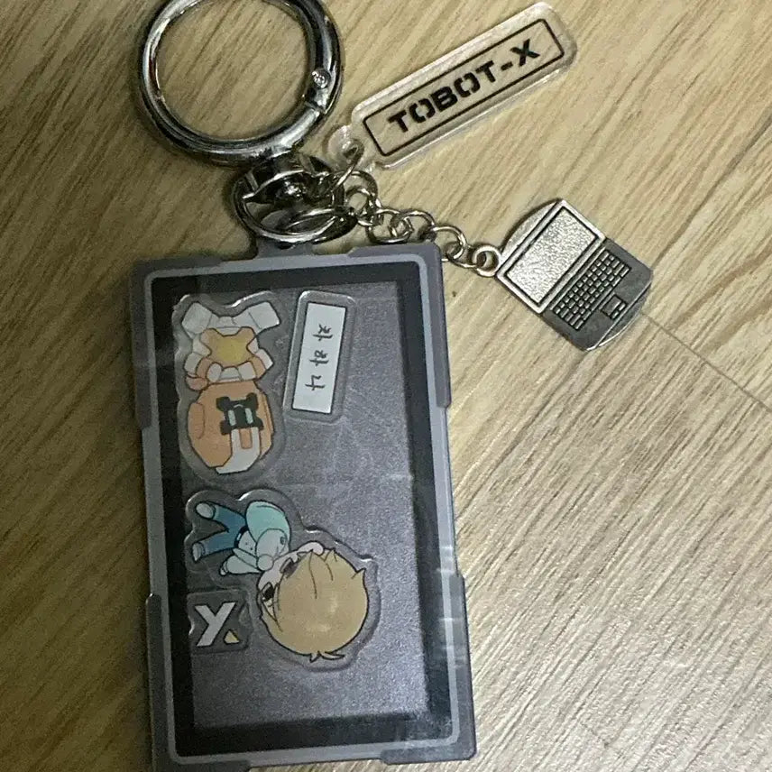 [BUNJANG] Tobot Cha Hana X Acrylic Shaker Keyring / 또봇 차하나 엑스 아크릴 쉐이커 키링 비공굿