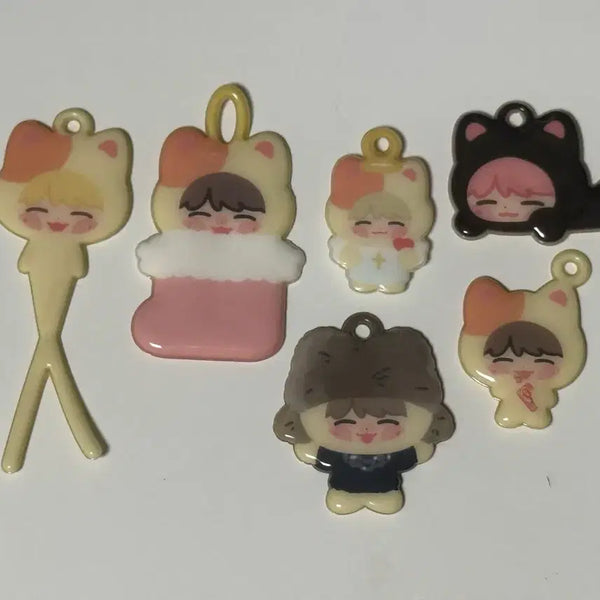 [BUNJANG] Danim Cheese Jaehyun Cheezjen Squishy Keyring Bundle Set / 다님 치즈잰 재현 말랑키링 일괄