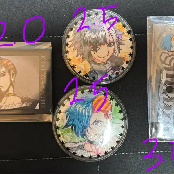[BUNJANG] Kimi ga Shine Yabusame Alice Acrylic Keychain & Can Badge Set / 키미가시네 네가죽어 공식 야부사메 레코 아리스 키링 캔뱃지
