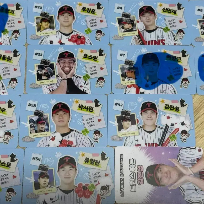 [BUNJANG] LG Twins August Photocard Set / 엘지트윈스 8월 포카 정가양도