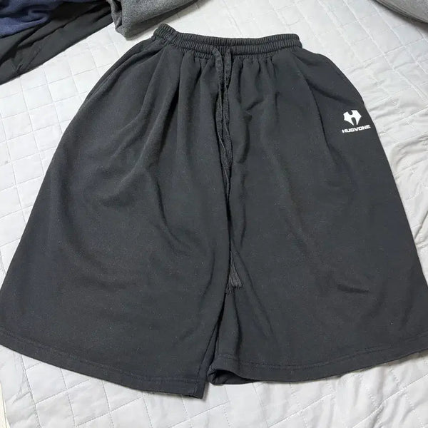 [BUNJANG] Flow Daily 8-Length Shorts / 허그본 플로우 데일리 8부 반바지 4컬러 블랙Free