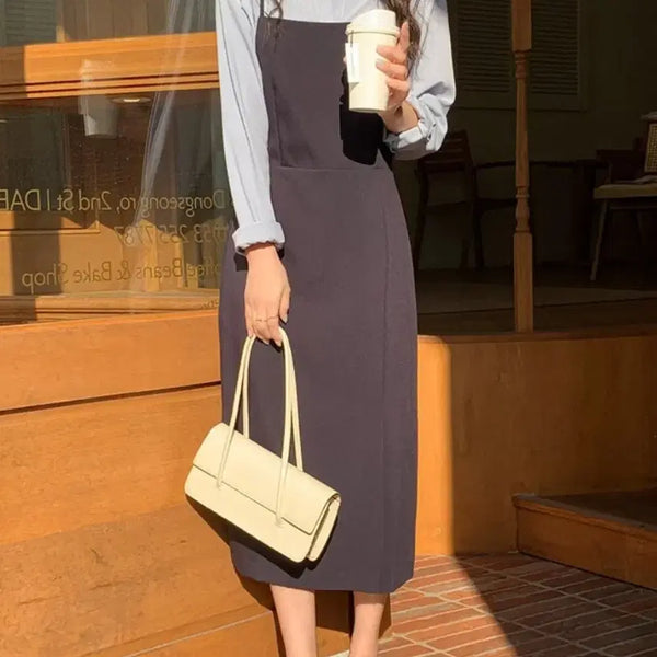 [BUNJANG] Navy Bustier Dress / [M] 네이비 뷔스티에 원피스