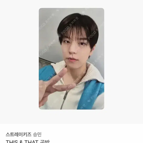 [BUNJANG] Stray Kids Seungmin THIS & THAT Photocard / 스트레이키즈 승민 THIS & THAT 공방 포토카드