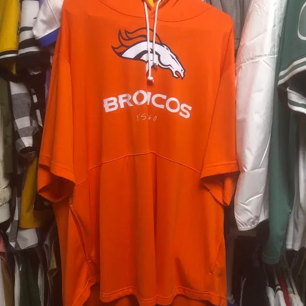 [BUNJANG] Nike NFL Denver Broncos Short Sleeve Hoodie - 3XL / (새거급) 나이키 NFL 덴버 브롱코스 반팔 후드 사이즈 3XL