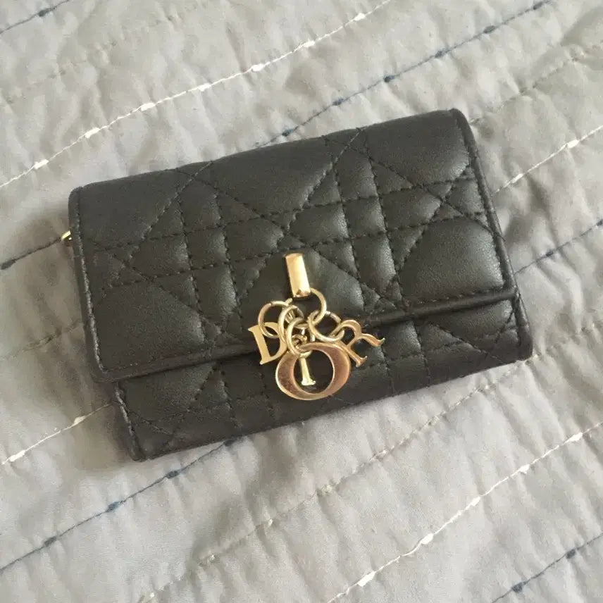 [BUNJANG] Lady Dior Wallet Black / 레이디 디올 지갑 블랙