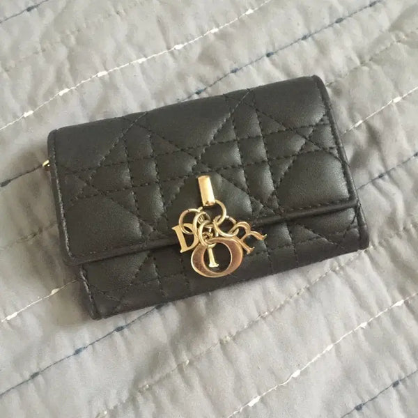 [BUNJANG] Lady Dior Wallet Black / 레이디 디올 지갑 블랙