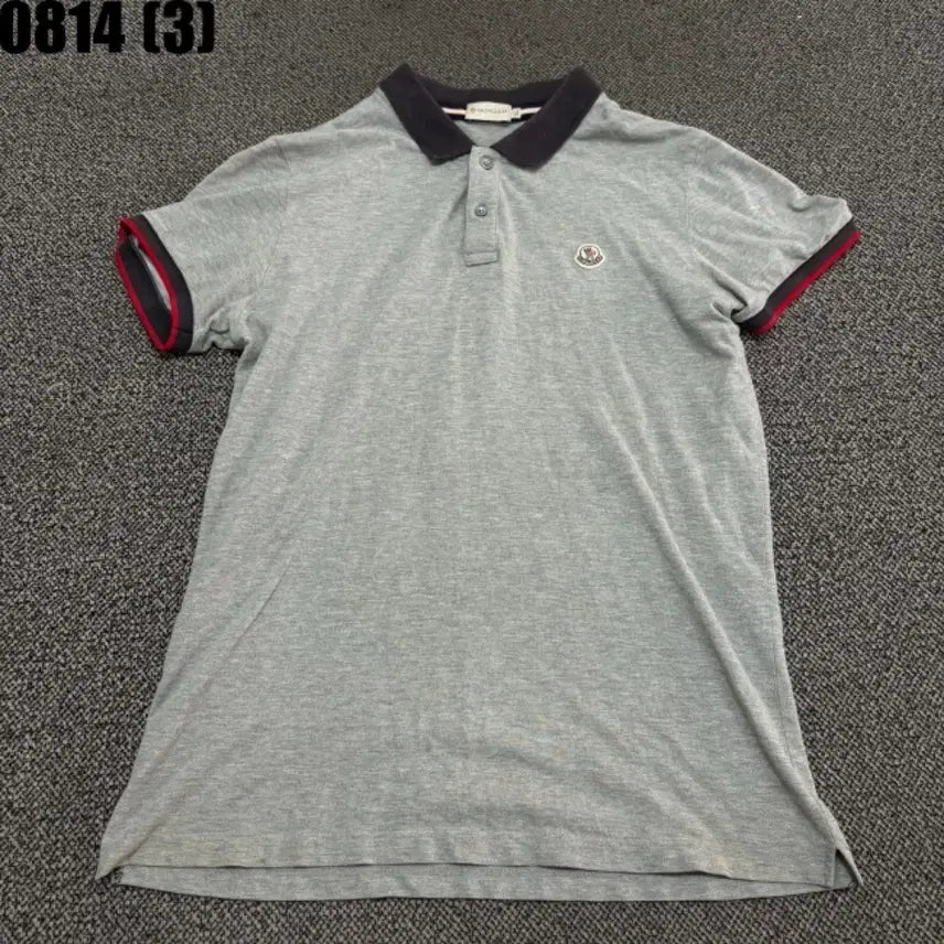 [BUNJANG] Moncler Short Sleeve Polo Shirt Grey XL / 몽클레어 반팔 카라티셔츠 그레이 XL 8/14
