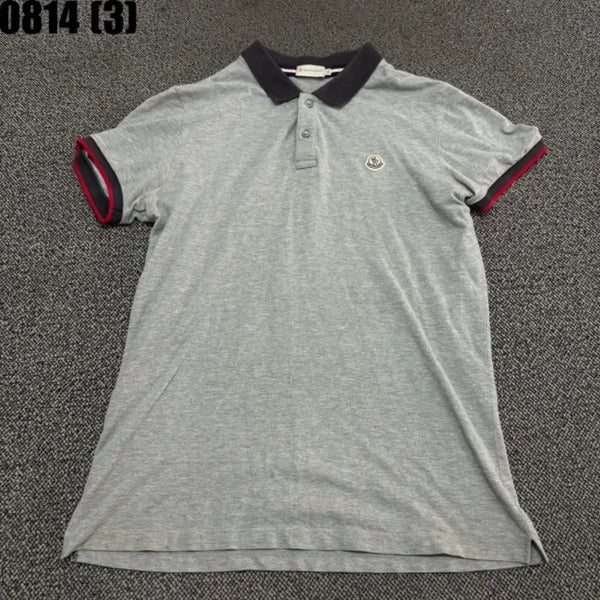 [BUNJANG] Moncler Short Sleeve Polo Shirt Grey XL / 몽클레어 반팔 카라티셔츠 그레이 XL 8/14