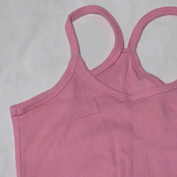 [BUNJANG] Black Up Pink Ribbed Sleeveless Mini Dress / 블랙업 핑크 골지 나시 슬리브리스 미니포에 프롬비기닝 언더비 애즈온 가내스라 모던로브 오브제스트 메이비베이비