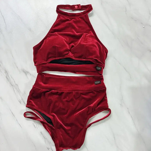 [BUNJANG] GAZE Velvet Polewear Set / 게이즈폴웨어 GAZE 벨벳폴웨어 폴웨어세트 폴댄스복