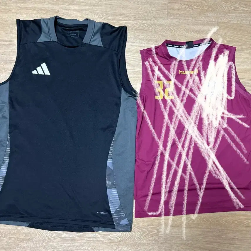 [BUNJANG] Hummel & Adidas Sleeveless Tops Bundle / 험멜 민소매 상의 / 아디다스 민소매 상의
