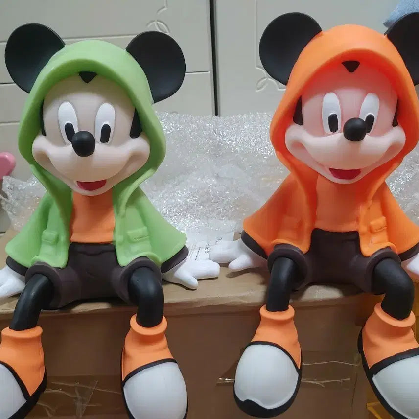 [BUNJANG] Disney Mickey Mouse Figure Set (Mint/Orange) Bundle / 디즈니 미키마우스 피규어 세트 (민트/오렌지)일괄ㅡ교신가능