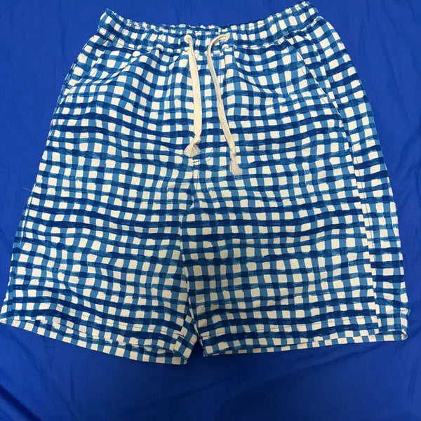 [BUNJANG] Uniqlo MARNI Check Swim Shorts Size S / 유니클로 마르니 체크 스윔팬츠 쇼츠 반바지 S