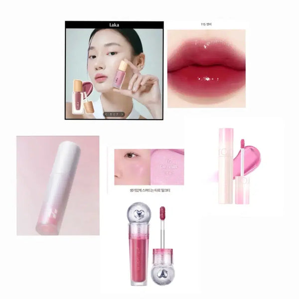 [BUNJANG] Cool Tone Tint & Liquid Blush Bundle Set / 쿨톤 틴트, 리퀴드 블러셔 4개 일괄