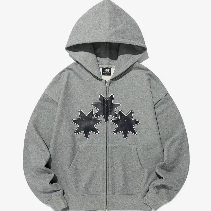 [BUNJANG] Nice Ghost Club Star Graphic Hoodie Zip-Up / 에이블리// 나이스고스트클럽 후드집업