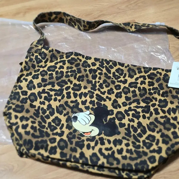 [BUNJANG] Disney Mickey Mouse Leopard Shopper Bag (New) / 큰 미키 레오파드 쇼퍼백(새상품)