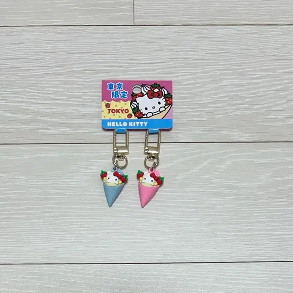 [BUNJANG] Sanrio Hello Kitty Tokyo Limited Strawberry Parfait Charm / 산리오 헬로키티 도쿄 한정 딸기 파르페 키링