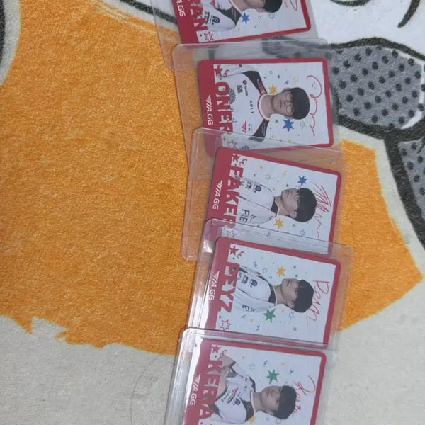 [BUNJANG] T1 Esports Academy 5th Anniversary Photocard Bundle Set - Doran, Oner, Faker, Zeus, Keria / 티원 이스포츠 아카데미 5주년 포카 포토카드 도란오너페이커페이즈케리아
