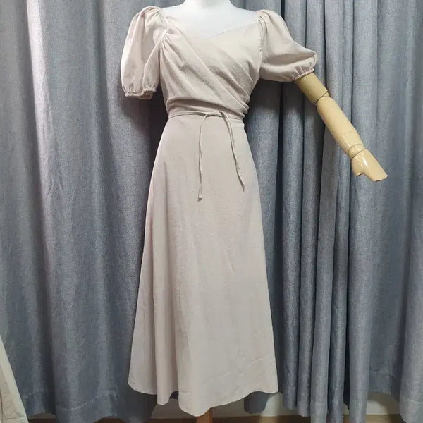 [BUNJANG] Sheer Pink Maxi Dress / 청순 핑크 맥시 원피스