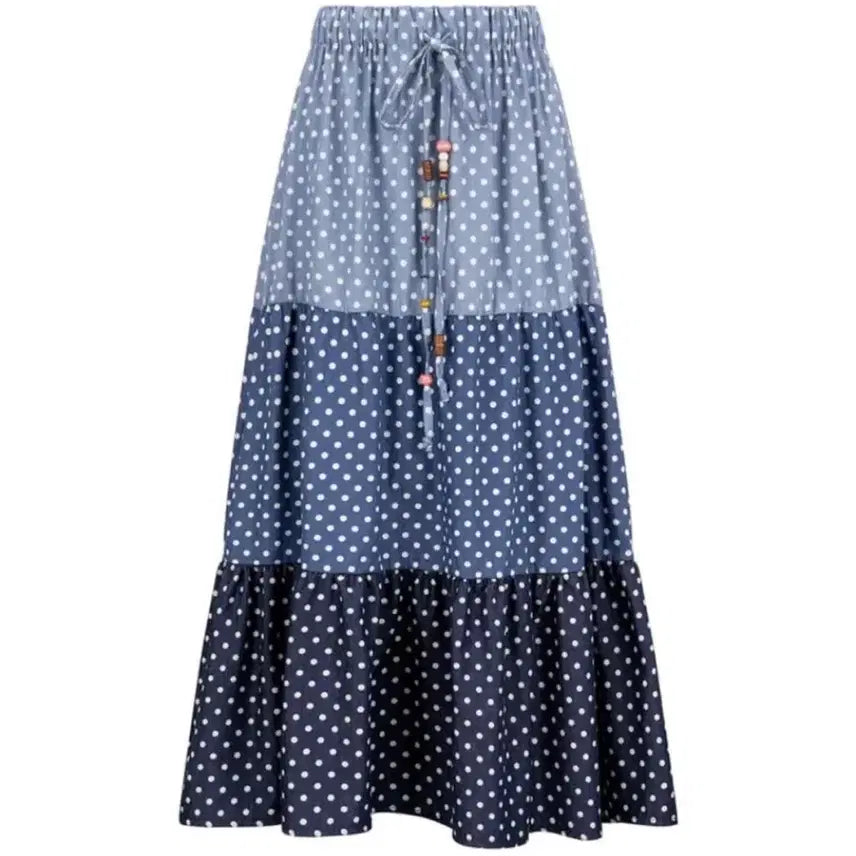 [BUNJANG] Shop Fairy Dot Long Skirt / 샵페어리 도트 롱 스커트 치마