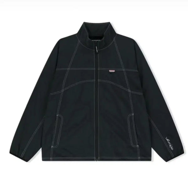 [BUNJANG] YESICO Nylon Track Jacket Windbreaker Black / 예스아이씨 나일론 트랙 자켓 바람막이 블랙