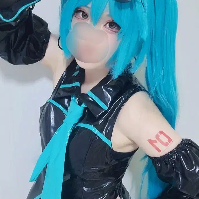 [BUNJANG] Hatsune Miku 16th Anniversary Black Stylist Cosplay (Size M) / 하츠네 미쿠 16주년m 코스프레 판매 블랙 스타일리스트