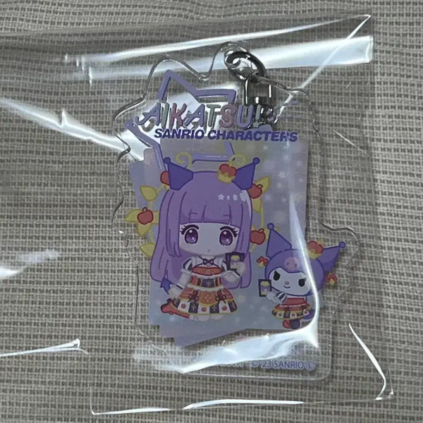 [BUNJANG] Aikatsu x Sanrio Sumire Kuromi Keychain / 아이카츠 산리오 스미레 쿠로미 키링