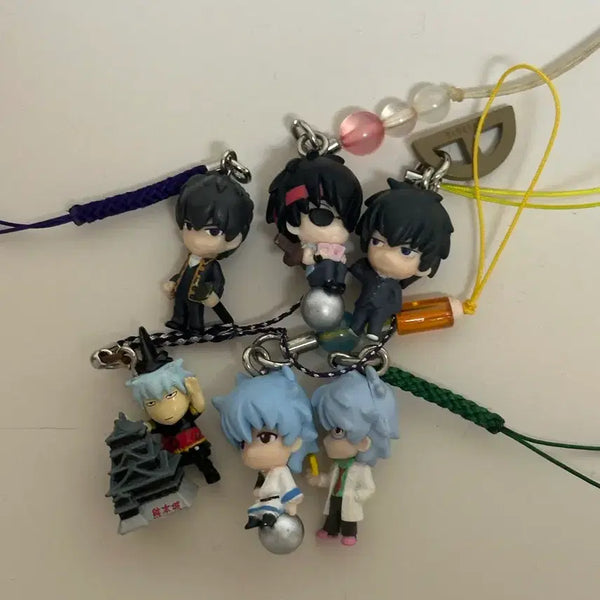 [BUNJANG] Gintama Classic Strap Bundle (Gintoki, Hijikata) / 은혼 고전 스트랩 6개일괄 긴토키 히지카타