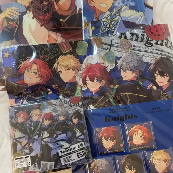 [BUNJANG] Ensemble Stars Knights Trip Album Bundle Set Clear File CD Can Badge Ritsu Sena Leo Subaru / 앙스타 나이츠 트립앨범 일괄판매 클리어파일cd캔뱃지 리츠세나레오스바루