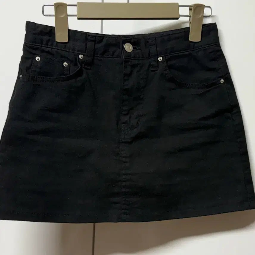[BUNJANG] Basic H-Line Cotton Spandex Skirt Shorts Black / 베이직 H라인 면 스판 치마바지 블랙