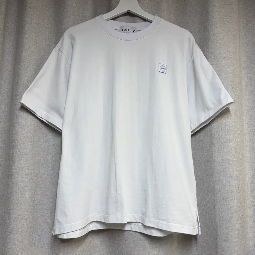 [BUNJANG] Solid Homme Logo Short Sleeve T-shirt White / 솔리드옴므 로고 반팔 티셔츠 화이트 46 (95)