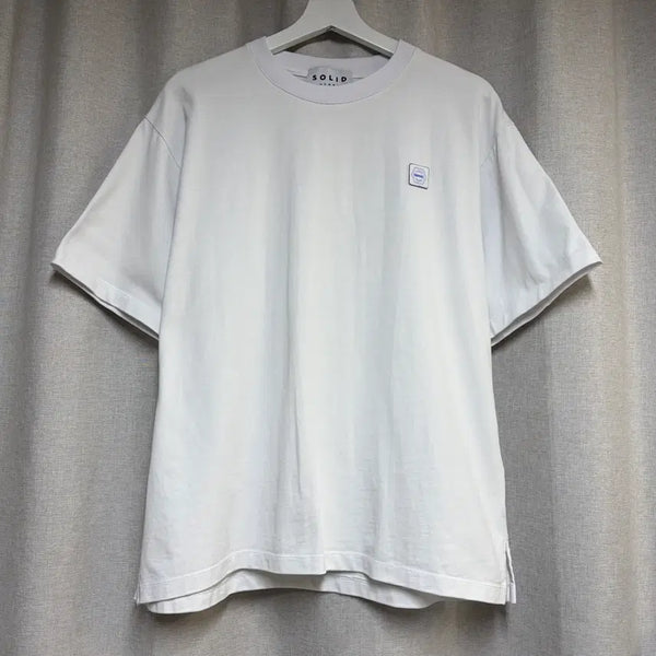 [BUNJANG] Solid Homme Logo Short Sleeve T-shirt White / 솔리드옴므 로고 반팔 티셔츠 화이트 46 (95)