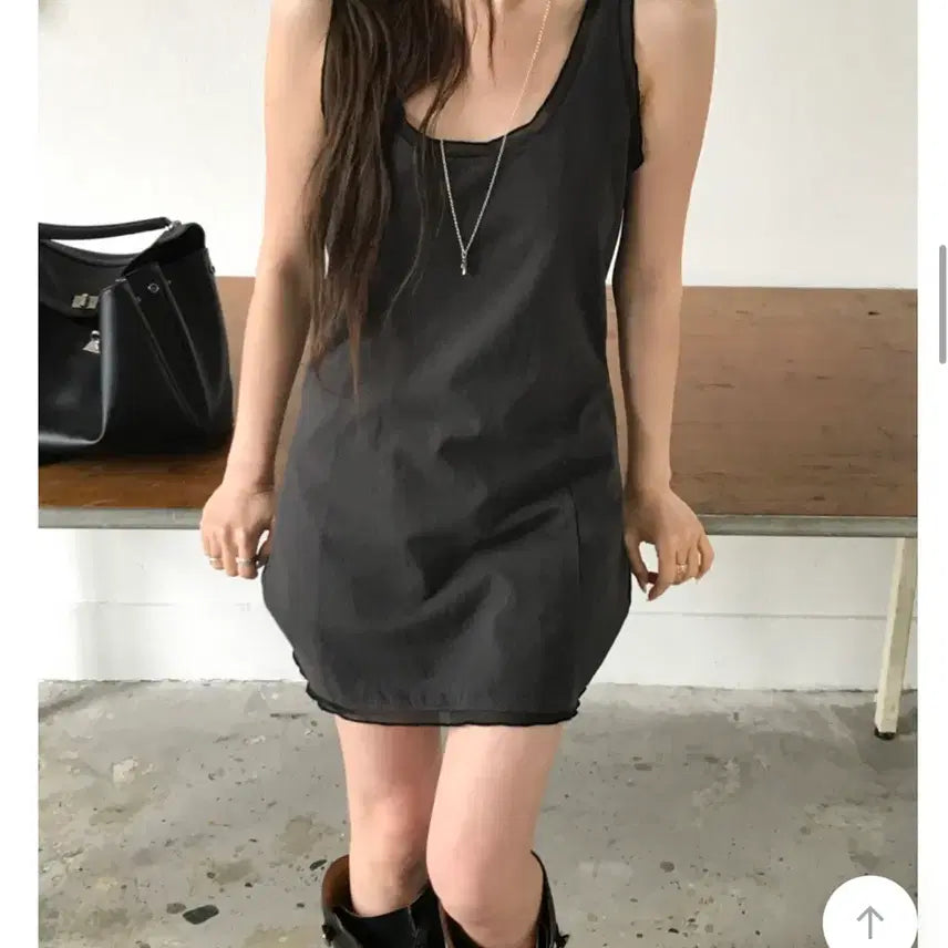 [BUNJANG] Nude Sleeveless Dress / 누즈 나시 원피스
