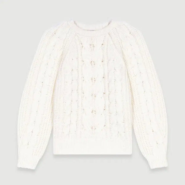 [BUNJANG] Maje Cable Knit Pullover (Yuna Kim Knit) / 마쥬 케이블 니트 풀오버 (김연아 니트)