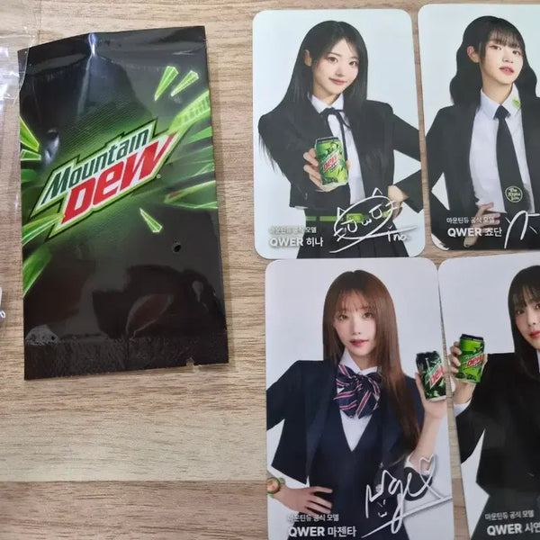 [BUNJANG] QWER Mountain Dew 4 Photocard Set / 마운틴듀 QWER 포토카드 4종 세트