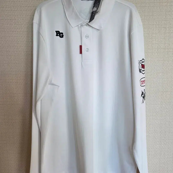 [BUNJANG] Paraguis Long Sleeve Golf Wear White / 파리게이츠 긴팔 골프웨어 흰색