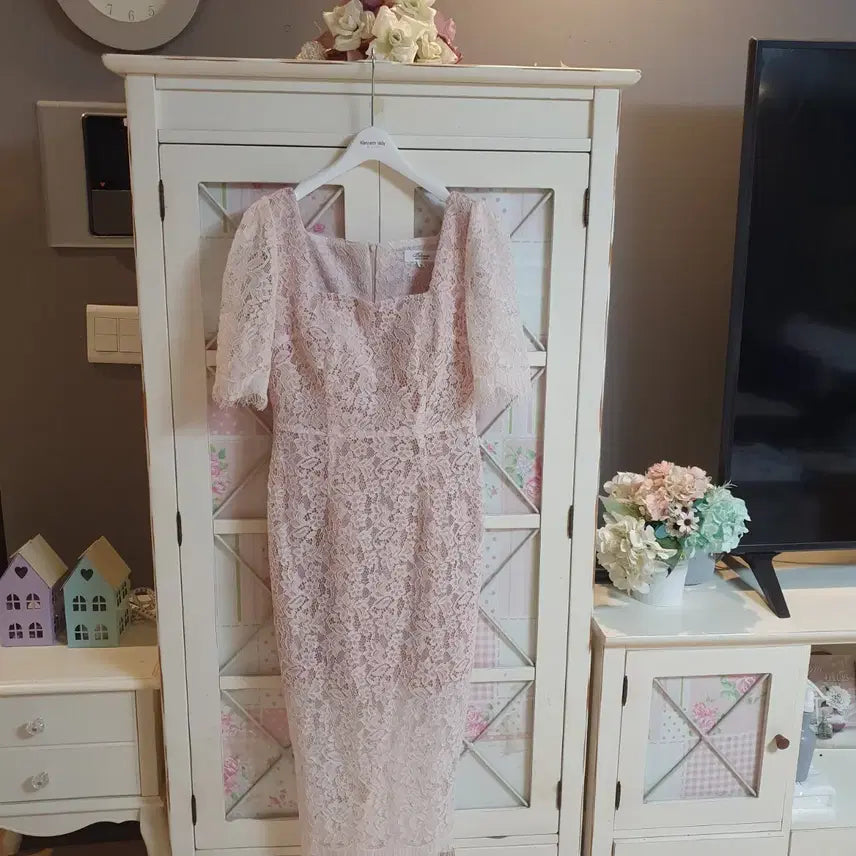 [BUNJANG] Lace Long Dress / 레이스 롱원피스/55~정66