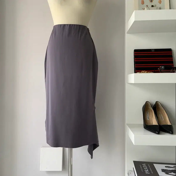 [BUNJANG] de silhouette Asymmetrical Hem Skirt / [24] 시에 드실루엣(de silhouette) 언발란스 스커트