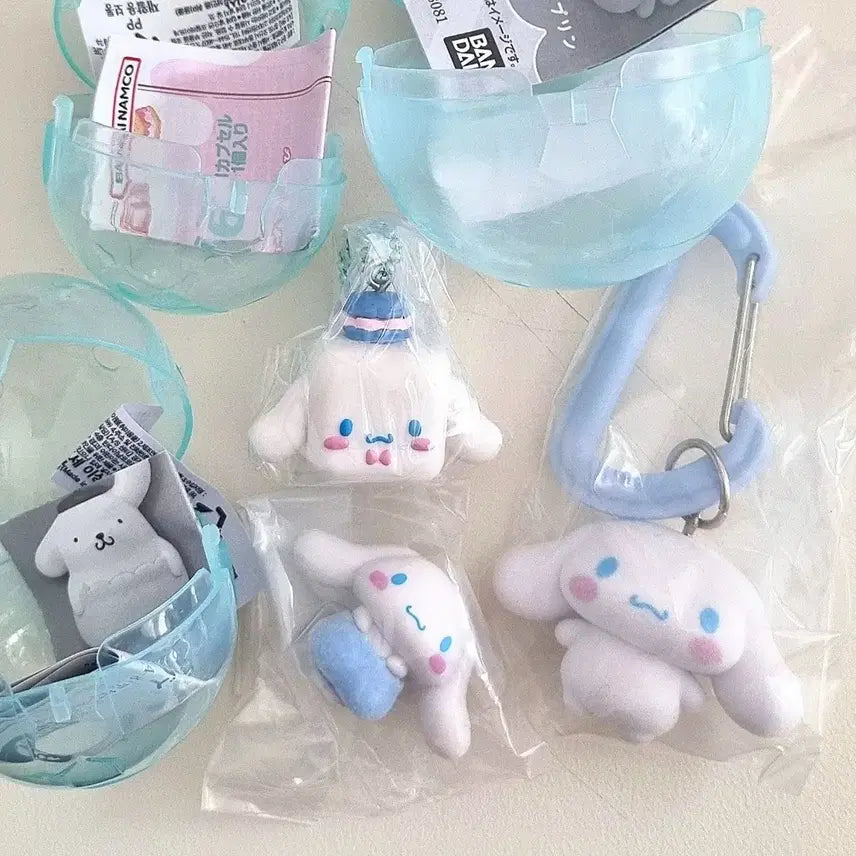 [BUNJANG] Sanrio Characters Cube Dessert Swing, Pumpkin Pants, Colorful Carabiner Mascot Charm Gacha Cinnamoroll Bundle Set (Unsealed) / [원가 이하+미개봉+일괄]산리오 캐릭터즈 큐브 디저트스윙,호박바지,컬러풀 카라비너 마스코트 참 가챠 시나모롤