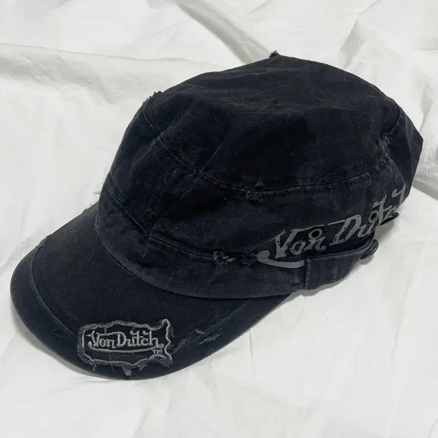 [BUNJANG] Von Dutch 00s Y2K Distressed Military Cap / 00s 2010 Von Dutch y2k 디스트로이 데미지 밀리터리 캡