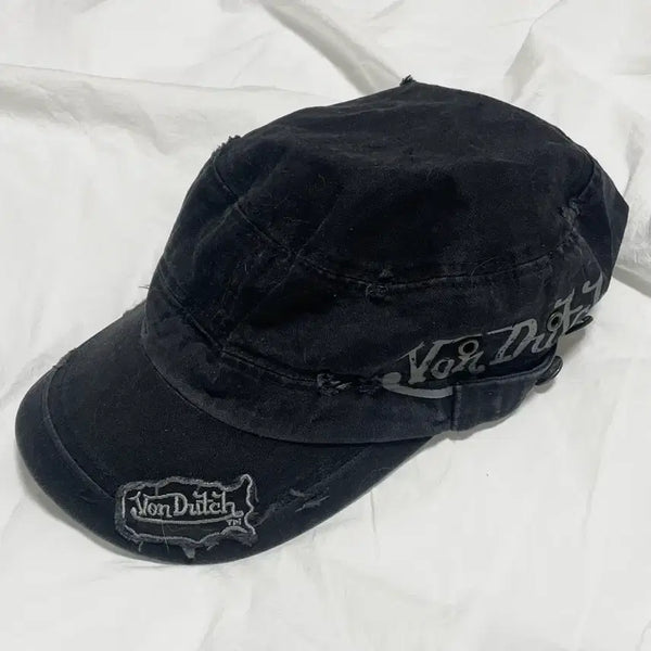 [BUNJANG] Von Dutch 00s Y2K Distressed Military Cap / 00s 2010 Von Dutch y2k 디스트로이 데미지 밀리터리 캡