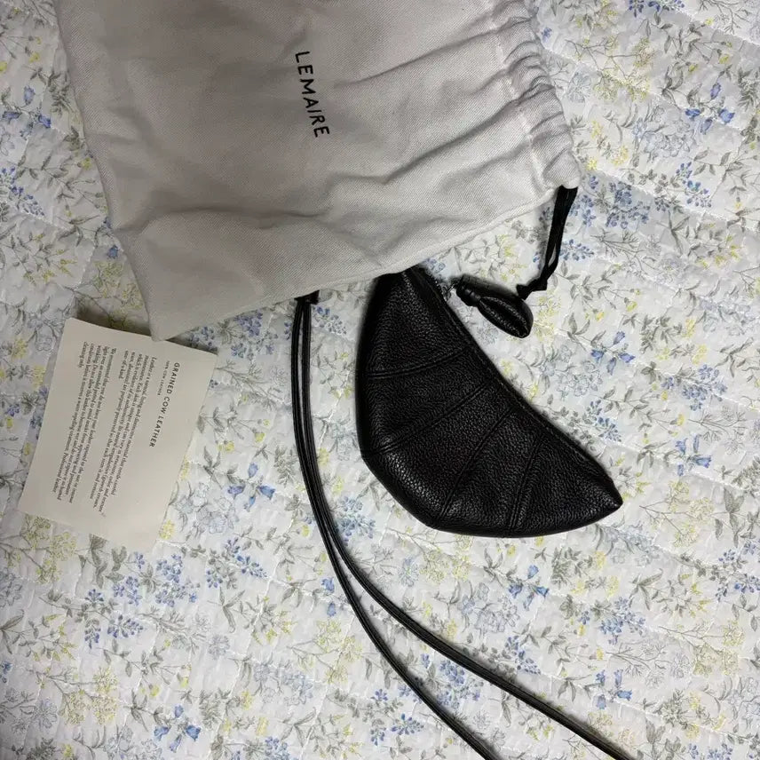 [BUNJANG] Lemaire Coin Purse Wallet Black Natural Cowhide / 르메르 코인펄스 지갑