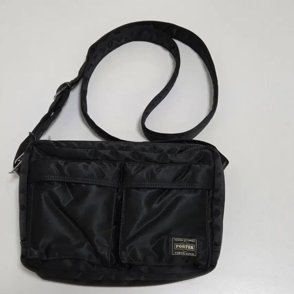 [BUNJANG] Porter All New Tanker Sling Bag Zip Black / [새상품급] 포터 올 뉴 탱커 슬링백 집 블랙