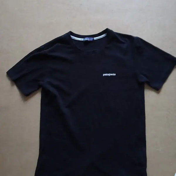 [BUNJANG] Patagonia Basic Logo Short Sleeve T-Shirt Black / 파타고니아 반팔 티셔츠 블랙